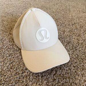 Lululemon Athletica White and Gray Cap